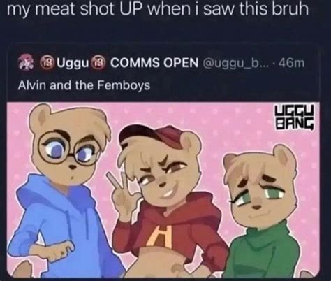 The Chipmunks. . Alvin and the femboys